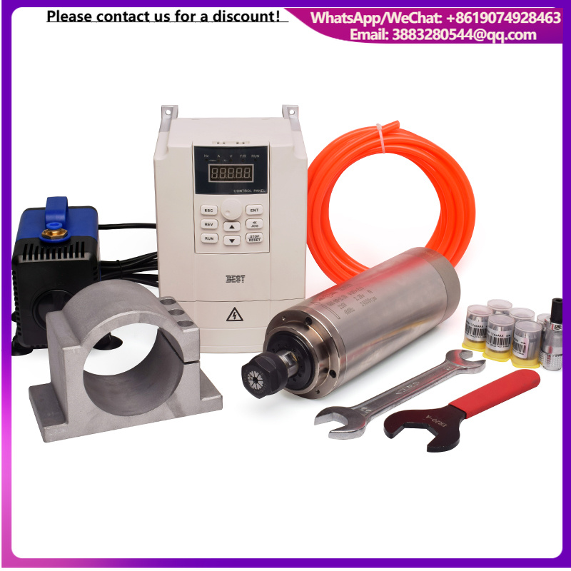 2.2Kw Water Cooled Spindle Kit Vfd - Harga Murah, Spindel GDZ dan Inverter